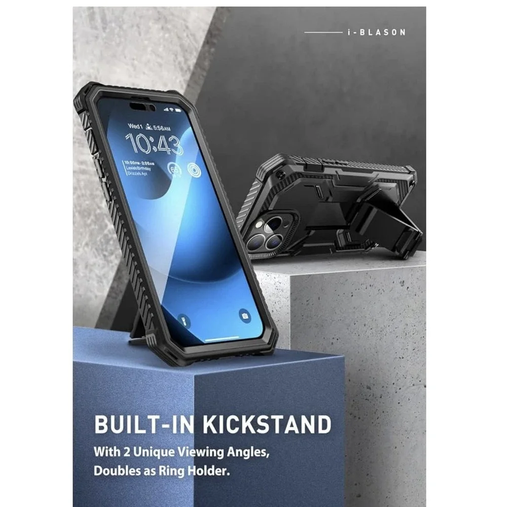 i-Blason Armorbox Black Bumper Case for iPhone 13 Pro